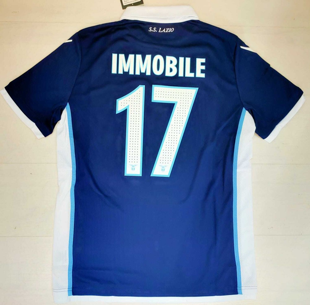 6860 MACRON SS LAZIO Away Match Jersey 2016 Ciro Immobile 17 Serie A