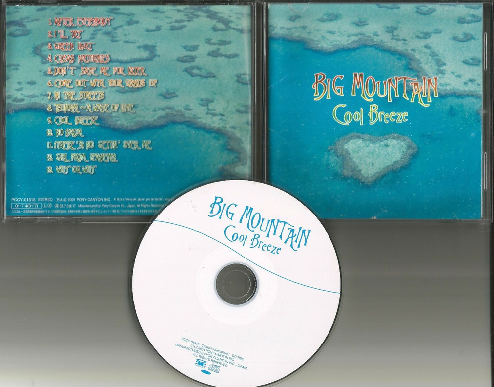 BIG MOUNTAIN Cool Breeze DIFFERRENT COVER ART JAPAN Pressing CD USA Seller 2001