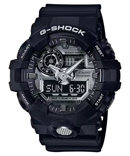 CASIO G-SHOCK GA-710 Rugged Black Digital Sport Watch 218576