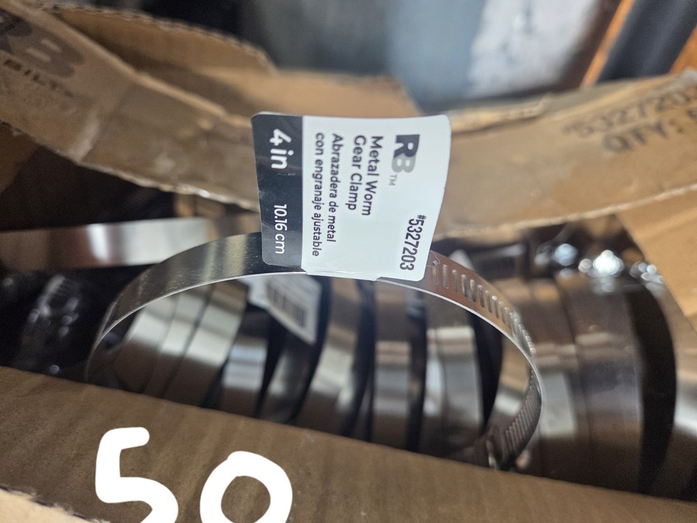 Everbilt 3.5-4 Inch Adjustable Metal Worm Gear Clamps USA Made