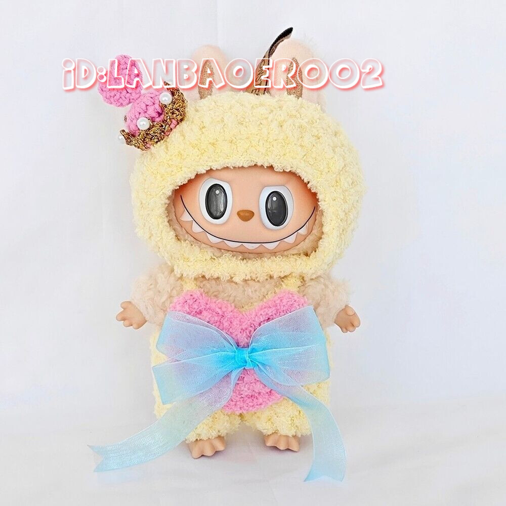 LABUBU Monsters Plush Doll Handmade Clothes Outfit Set No Doll Included