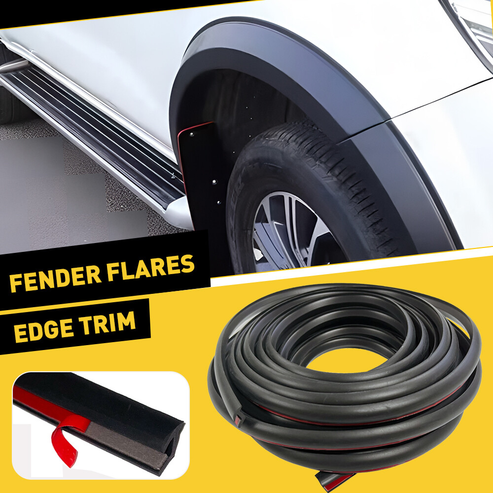 FENDER FLARES Edge Trim Rubber Gasket WELTING T-Style 30' FEET 9m Seal Strip S