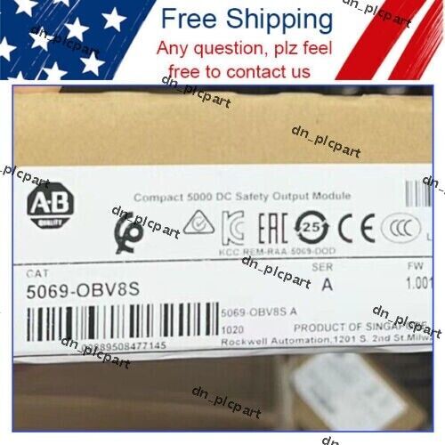 New Sealed AB 5069-OBV8S A Compact I/O 8-Ch Safety Output Module 5069OBV8S US