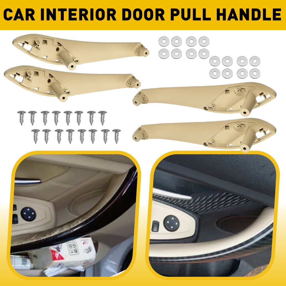 Interior Door Pull Handle Cover Trim Beige For BMW 3 Series F30 F35 2013-2018