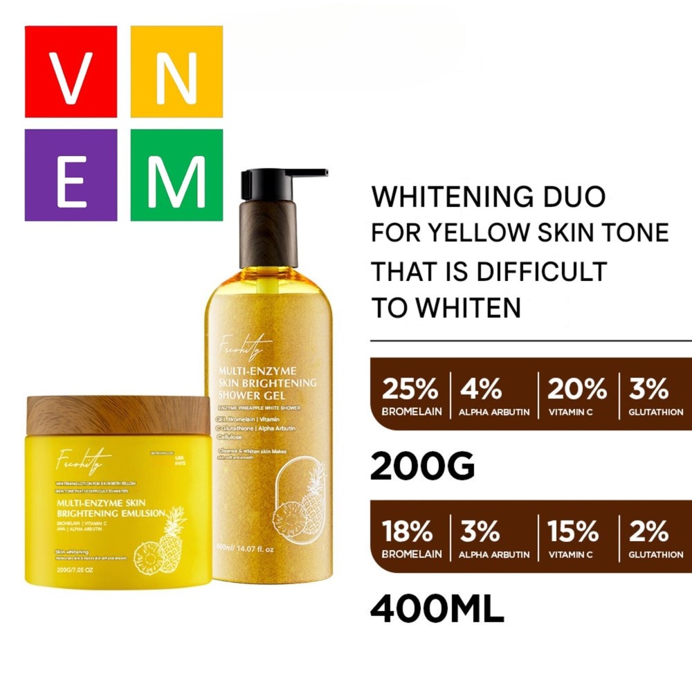 Combo Freshity Multi-Enzyme Skin Brightening: 1x Emulsion & 1x Shower Gel