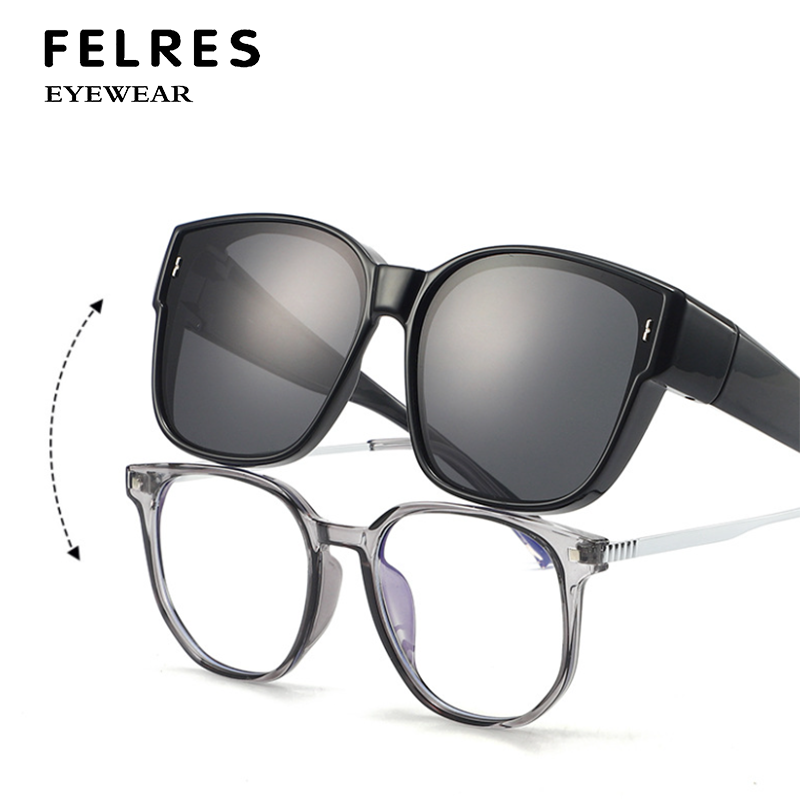 Fit Over Polarized Sunglasses For Men Women Wrap Around Driving Fishing Glasses