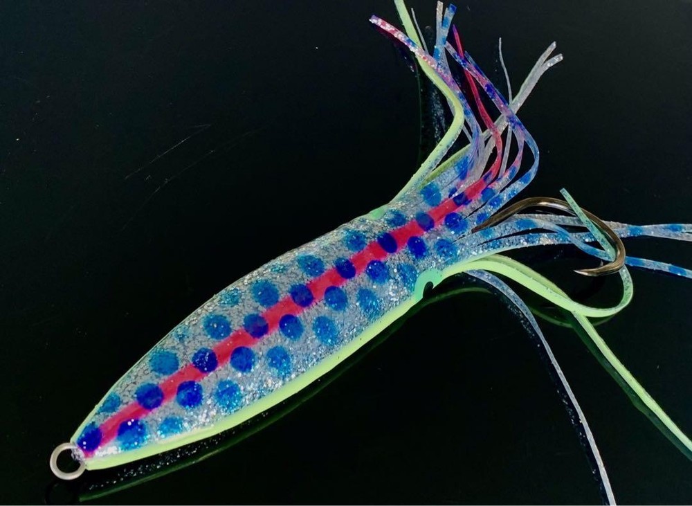 350G Glitter Silver Scallop Squid Fishing Lure for Daiwa Gamakatsu Shimano