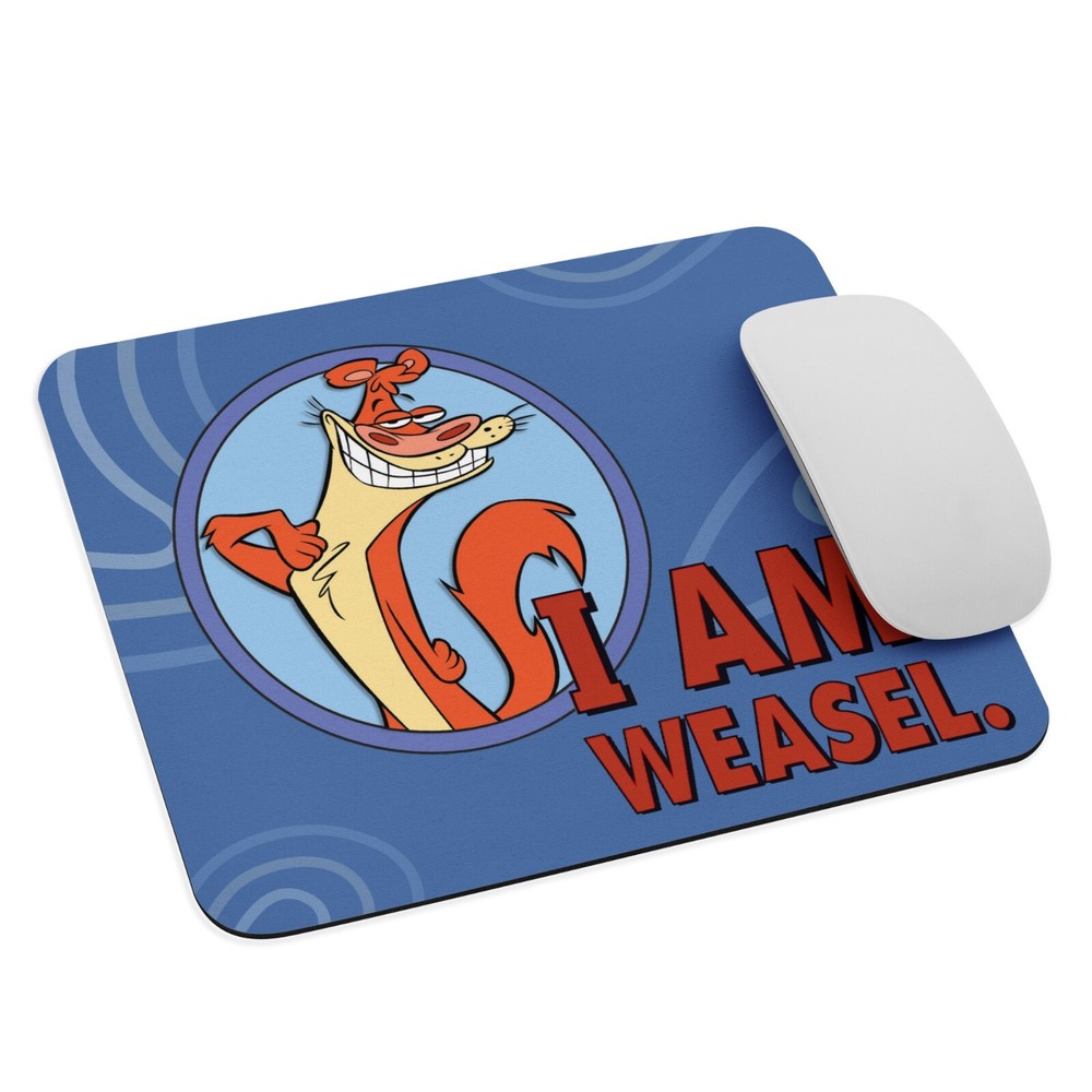 I Am Weasel Mouse Pad 9.5x7.75 inch Cartoon Netwoork 2000's Millennials