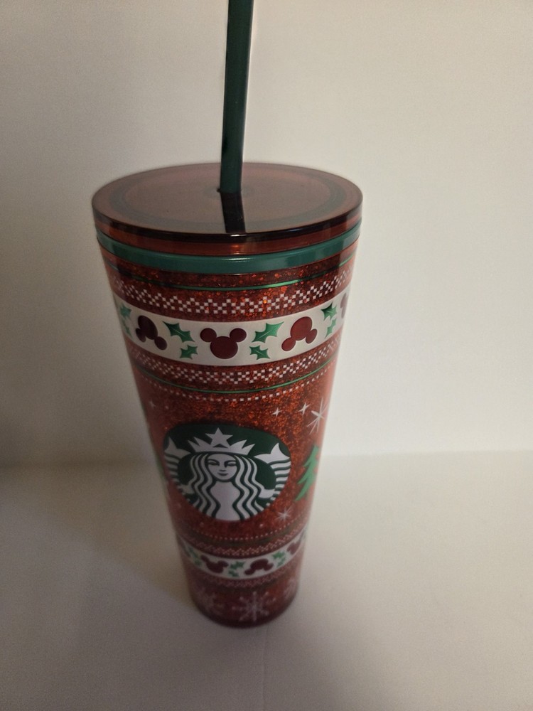 2025 Disneyland Starbucks Travel Mickey Castle Red Tumbler 24oz
