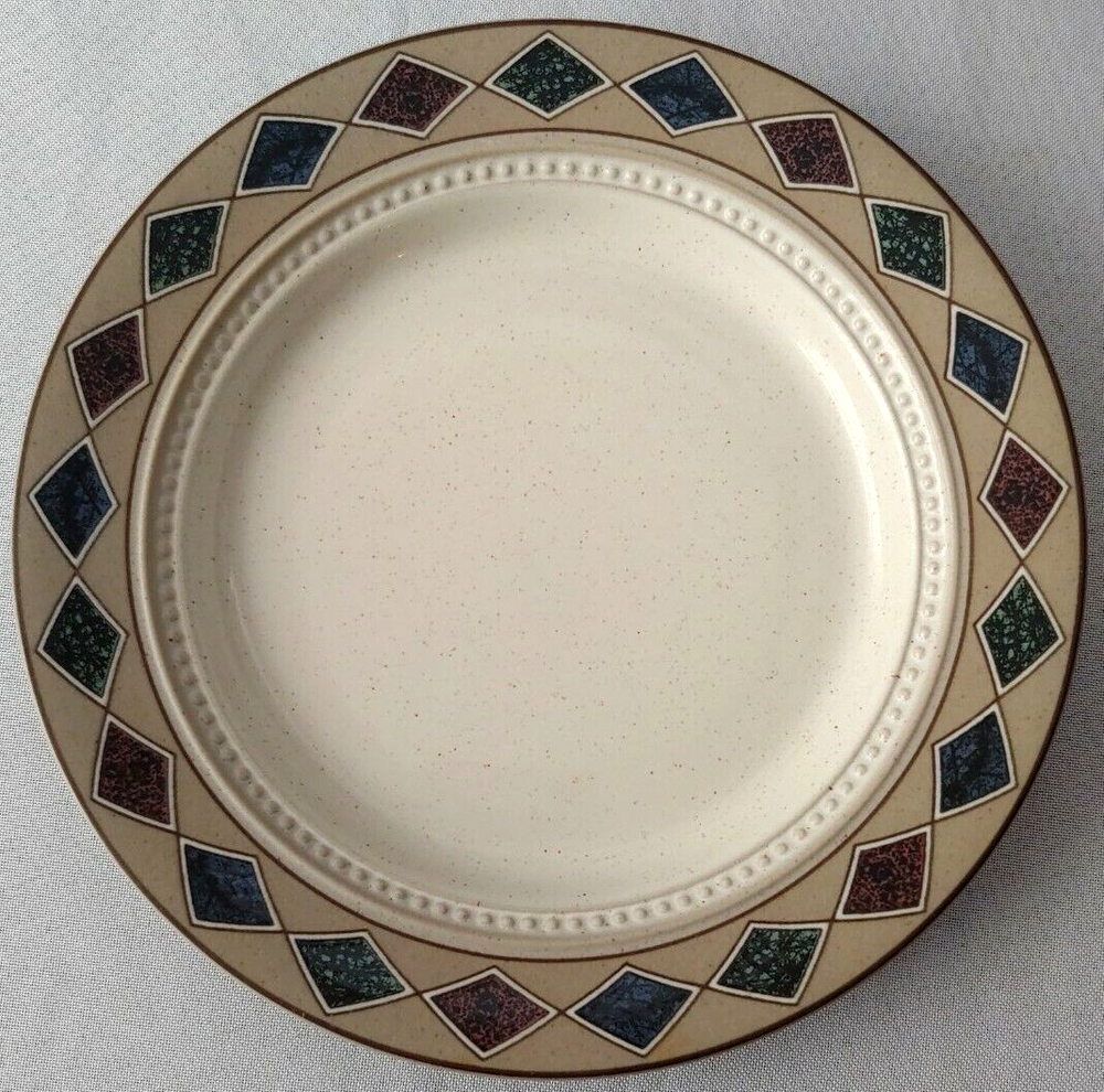 MIKASA STONE CRAFT TERRAZZO SALAD PLATES 8 3/8