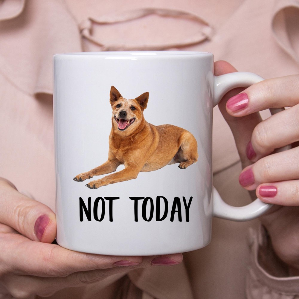 Funny Red Heeler Not Today Dog Mug Perfect Gift for Dog Lovers
