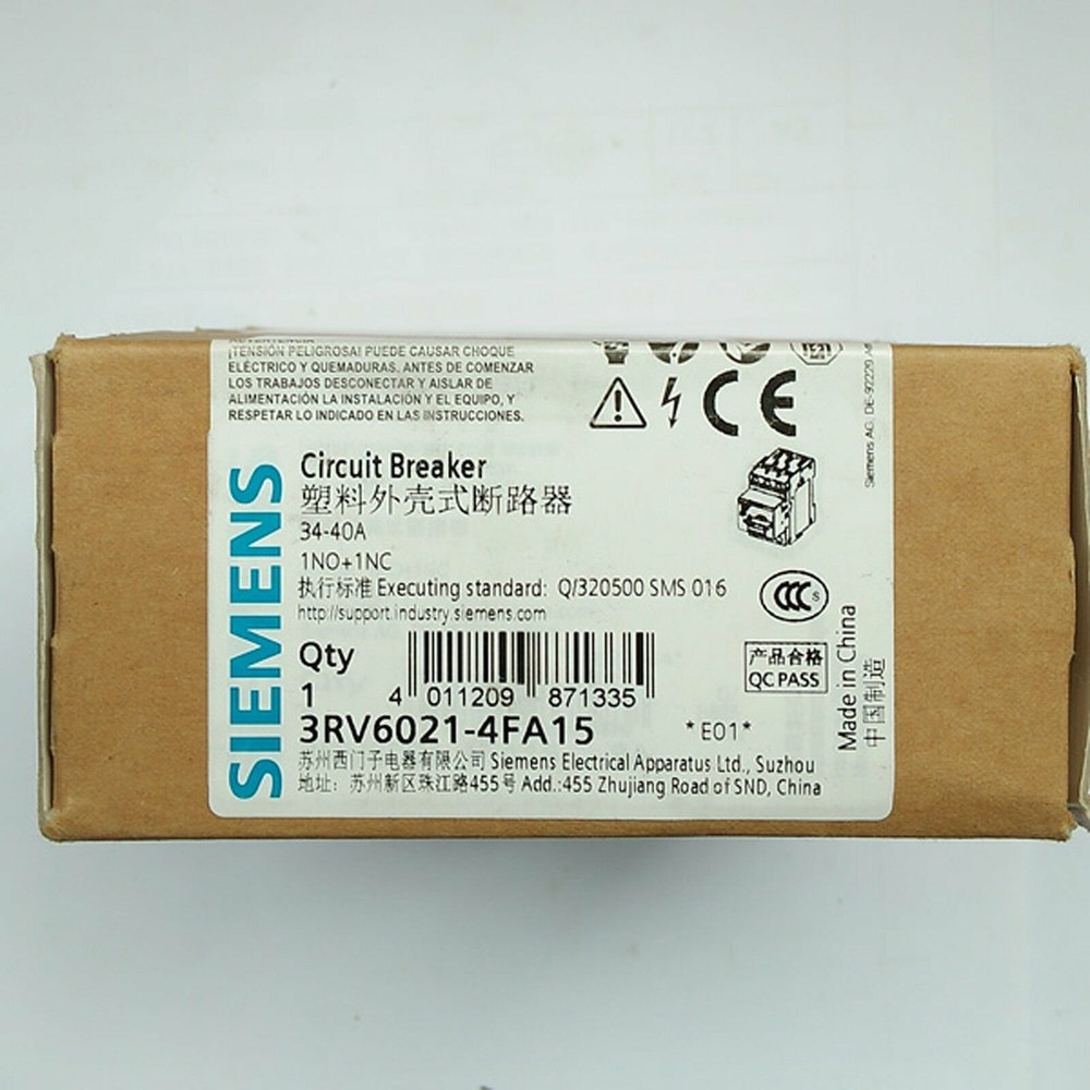 NEW Circuit Breaker 3RV6021-4FA15 BOXED One year warranty #F8