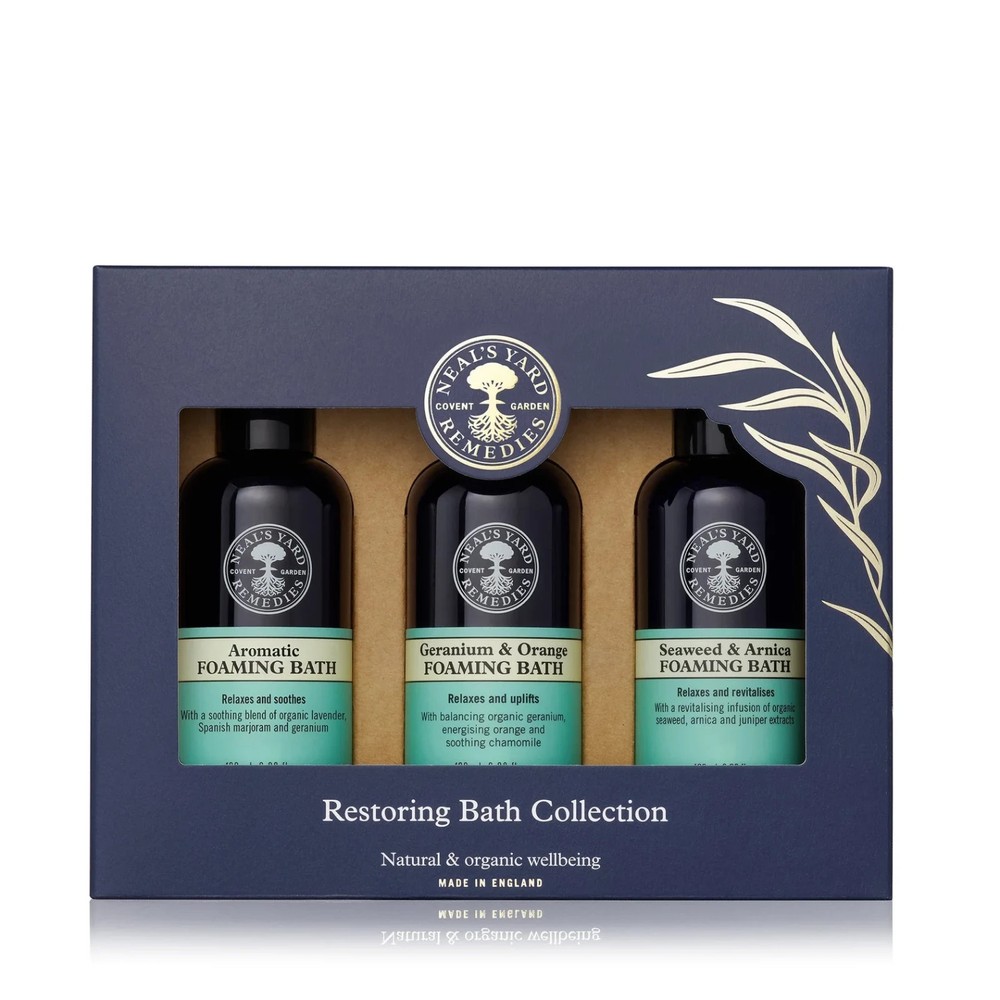 Neal's Yard Remedies Luxurious Aromatherapeutic Restorative Bath Collection Trio