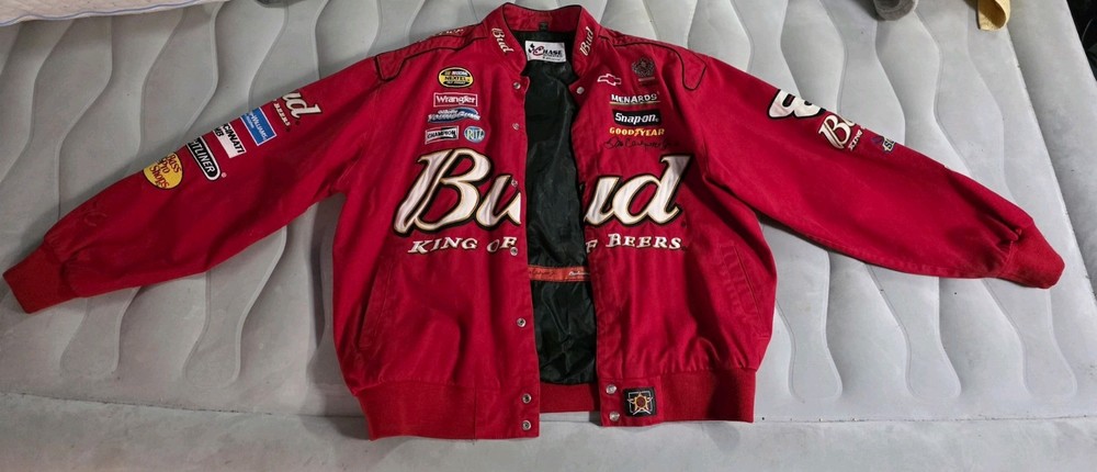 Dale Earnhardt Jr Budweiser Racing Jacket #8 Signed-Chase Authentics-XL Nascar