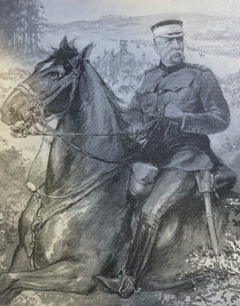 1899 Vintage Magazine Illustration British General Sir Revers Buller