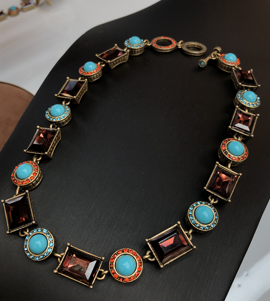 Be&Cheery Colorful Gemstone Fusion Necklace