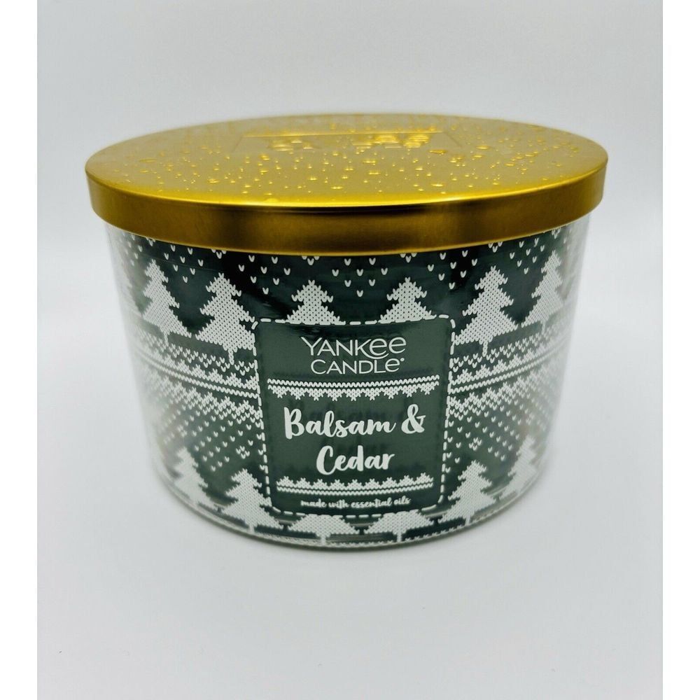 NEW Yankee Candle Balsam & Cedar 18 Oz