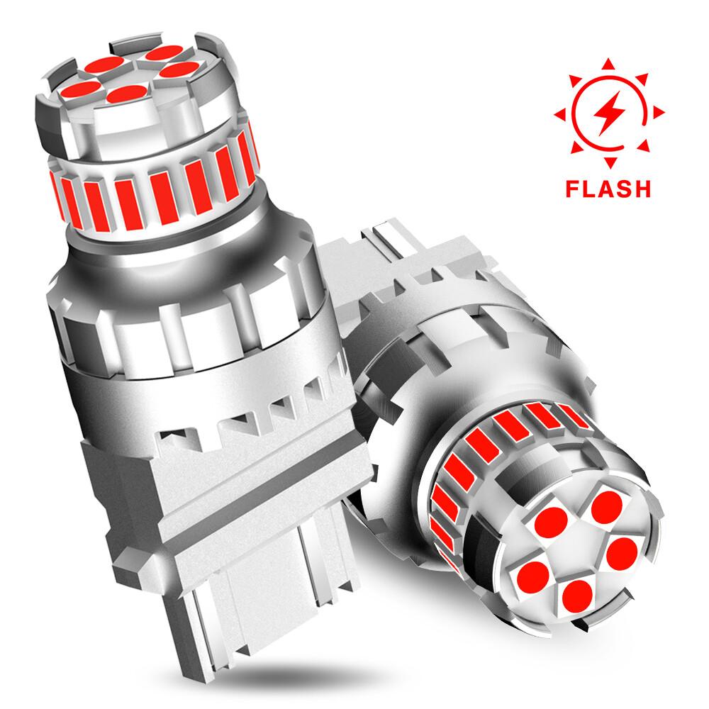 2X 3156 3157 4157 Strobe Flash LED Bulbs Super Bright For Brake Stop Tail Light