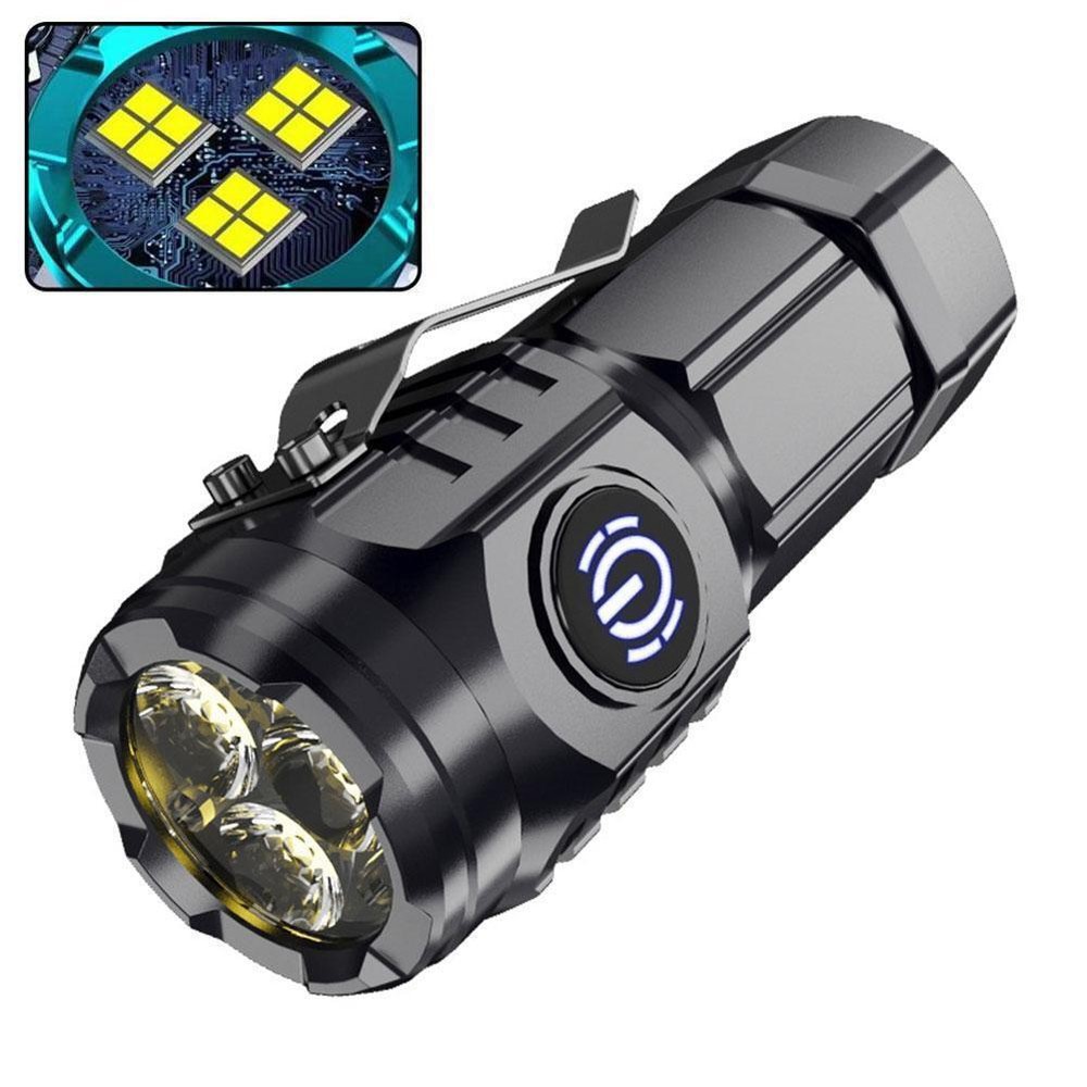 Super Bright Mini Portable LED Rechargeable Flashlight for Outdoor Use N7P2