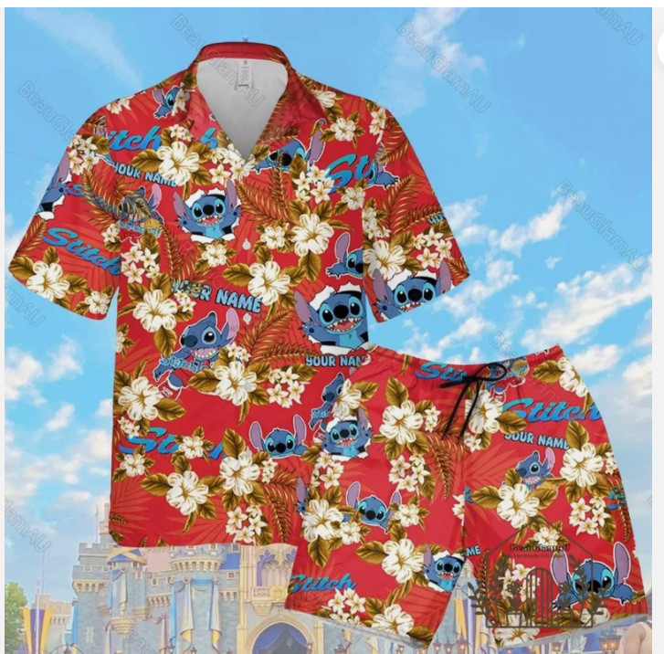 Stitch Beach 3D HAWAII SHIRT HALOWEEN GIFT BEST PRICE CHRISTMAS GIFT BEST PRICE