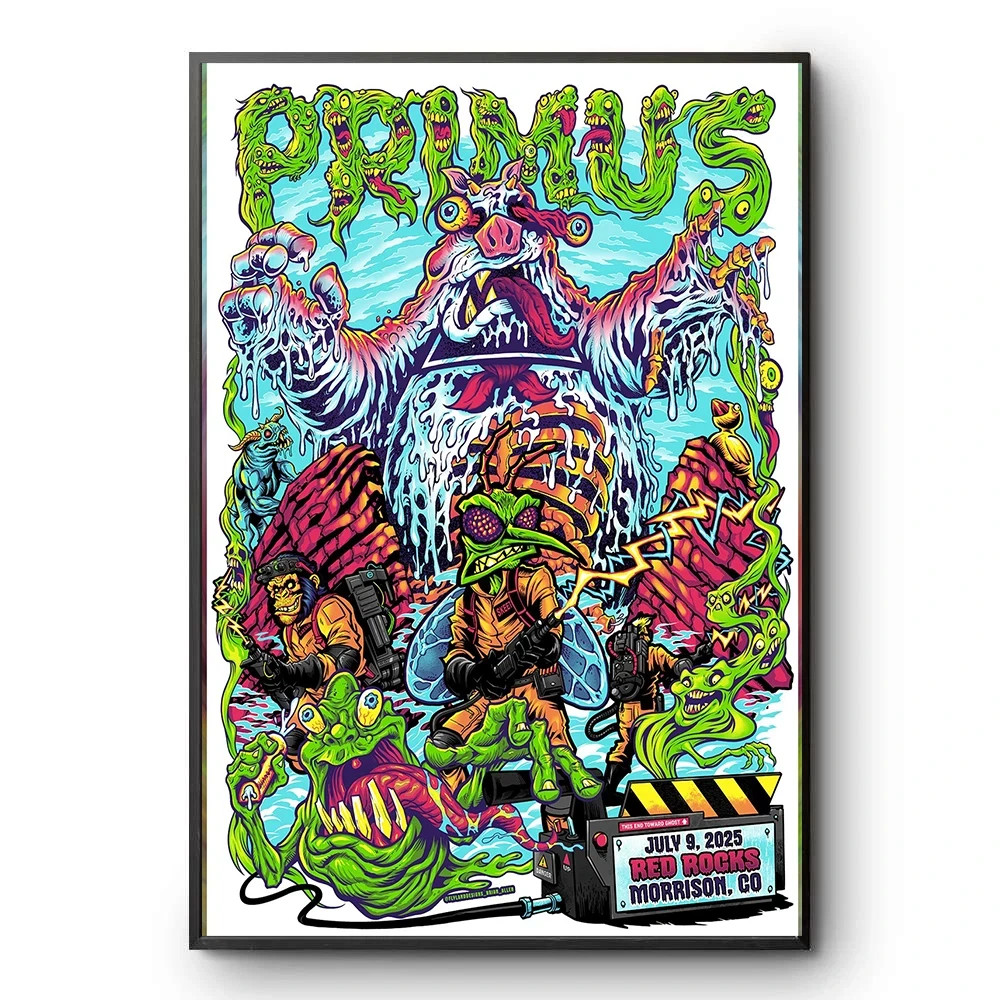Primus Red Rocks Amphitheater July 9, 2025 Morrison Poster