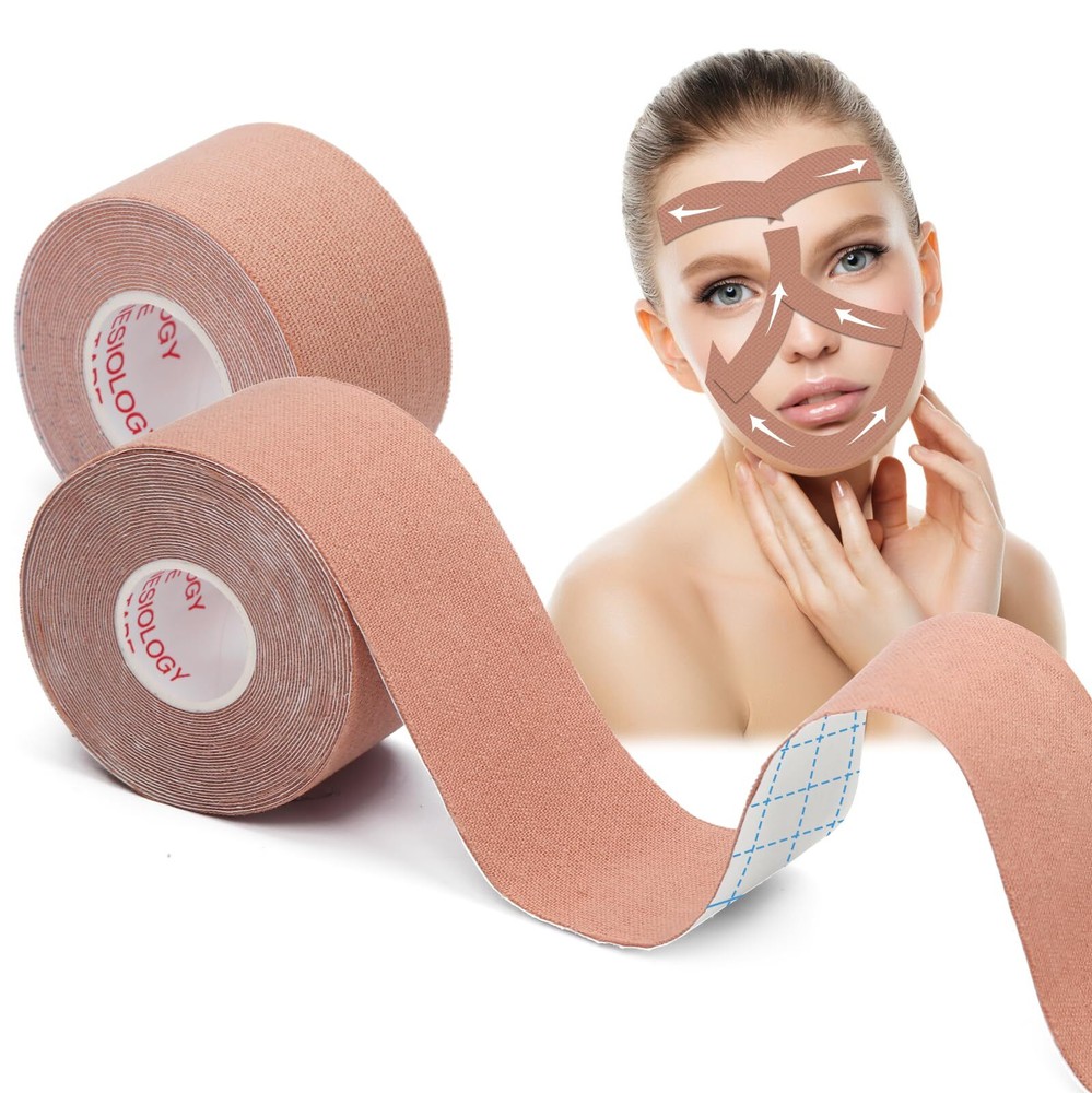 AURUZA 2 Rolls Facial Myofascial Face Lift Tape, & Forehead Wrinkle...