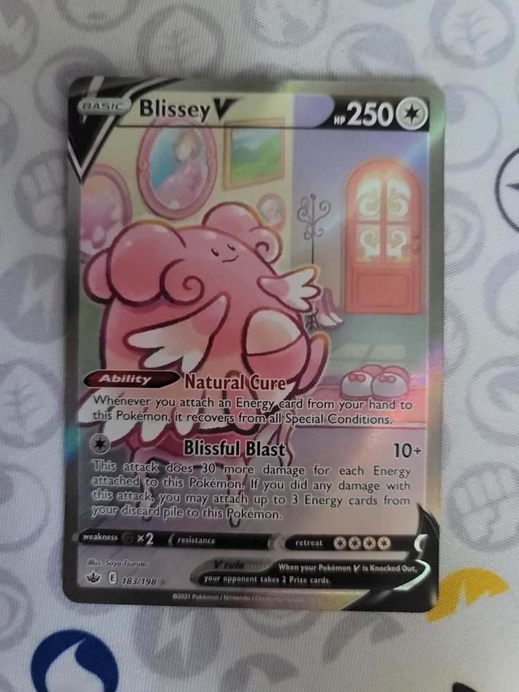 Pokémon TCG Blissey V Chilling Reign 183/198 Holo Full Art