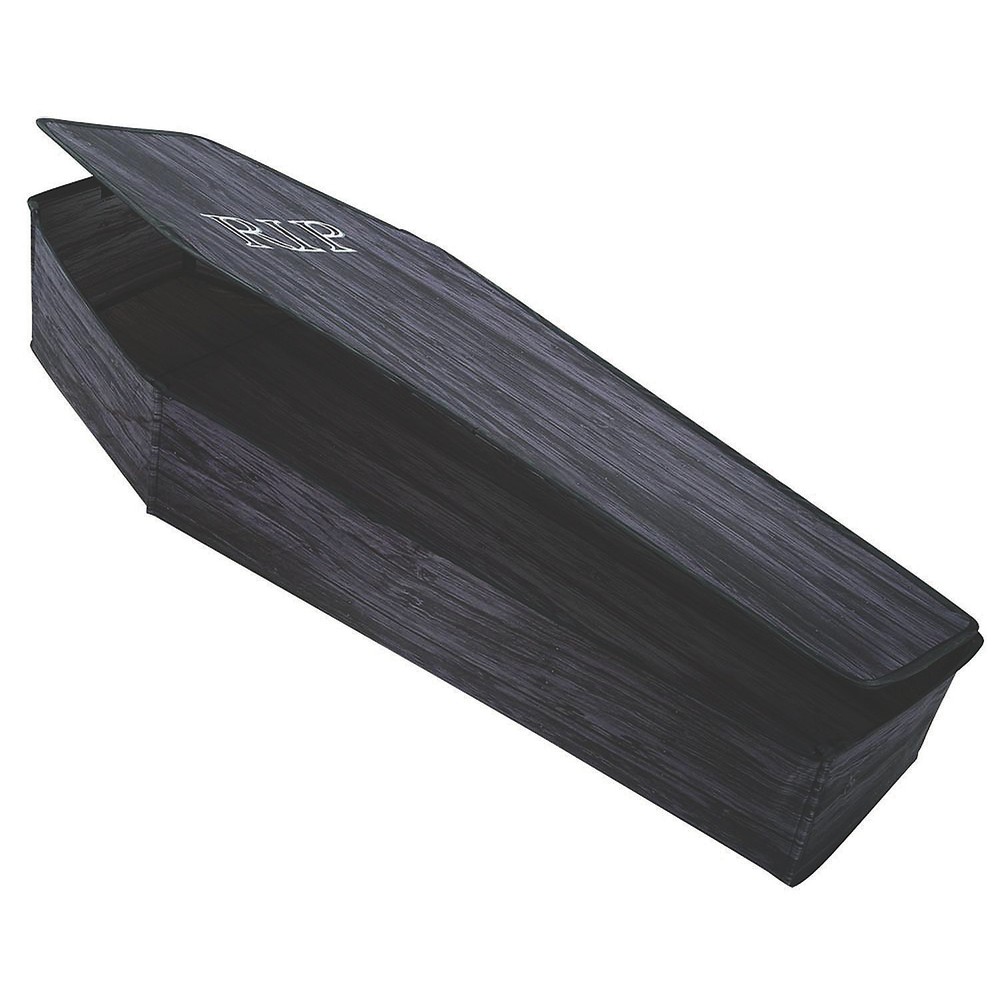 Spooky Seasonal Visions Foldable Coffin with Lid for Halloween Decor-image