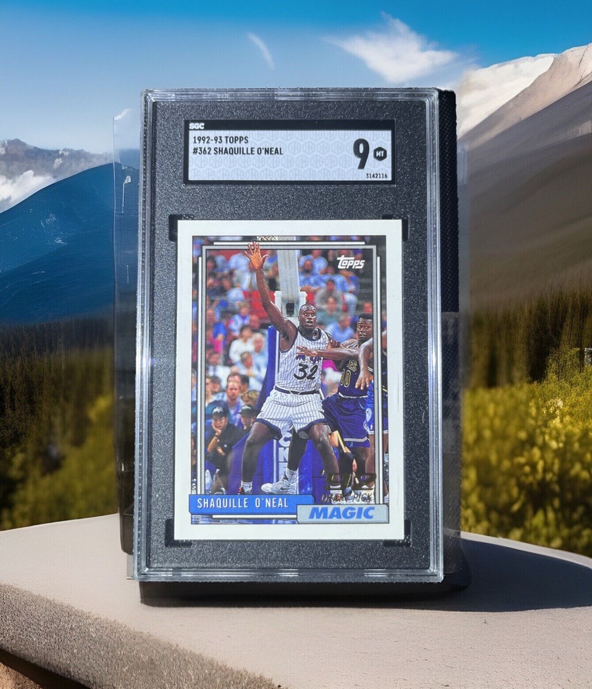 1992 Topps Shaquille O’Neal Gem Mint Rookie Card Near BGS 9.5 Condition