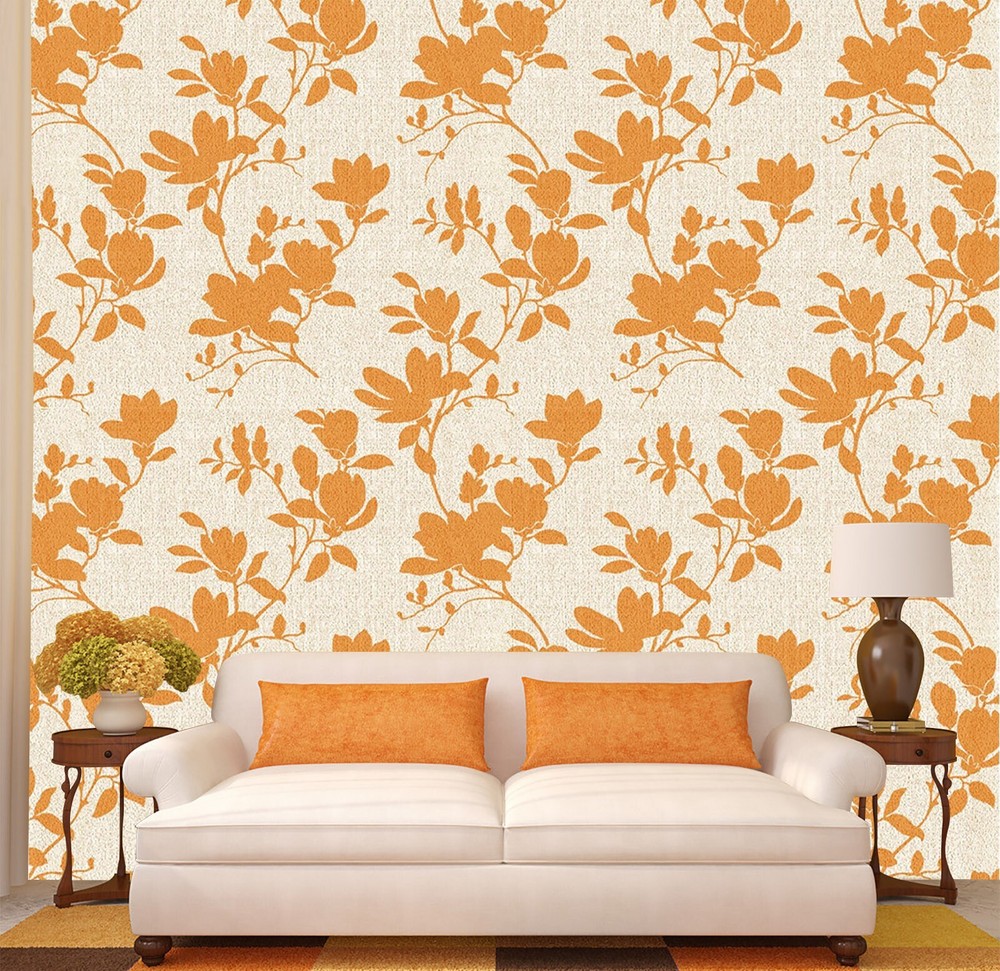 3D Yellow Leaves ZHUA49208 Wallpaper Wall Murals Removable Self-adhesive Ann
