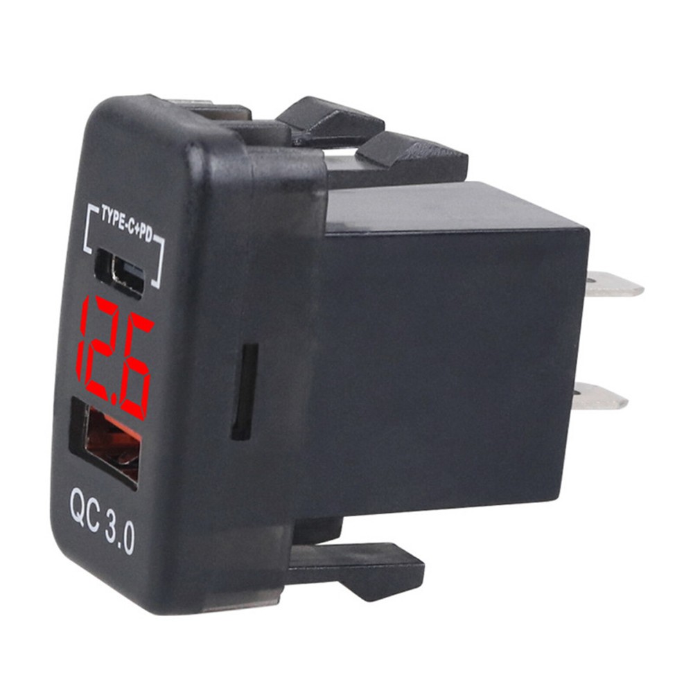 Fast Charge 12-24V USB Type C PD QC3.0 Car Charger for Toyota