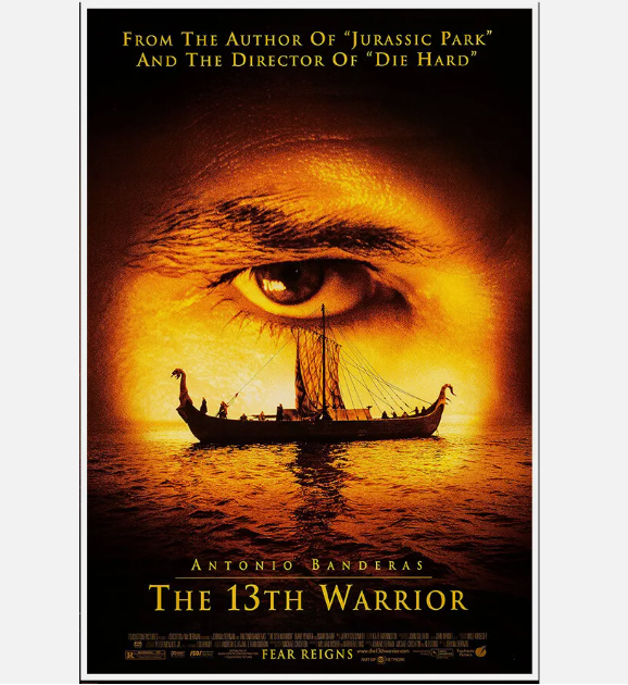 Antonio Banderas in The 13th Warrior teaser movie poster