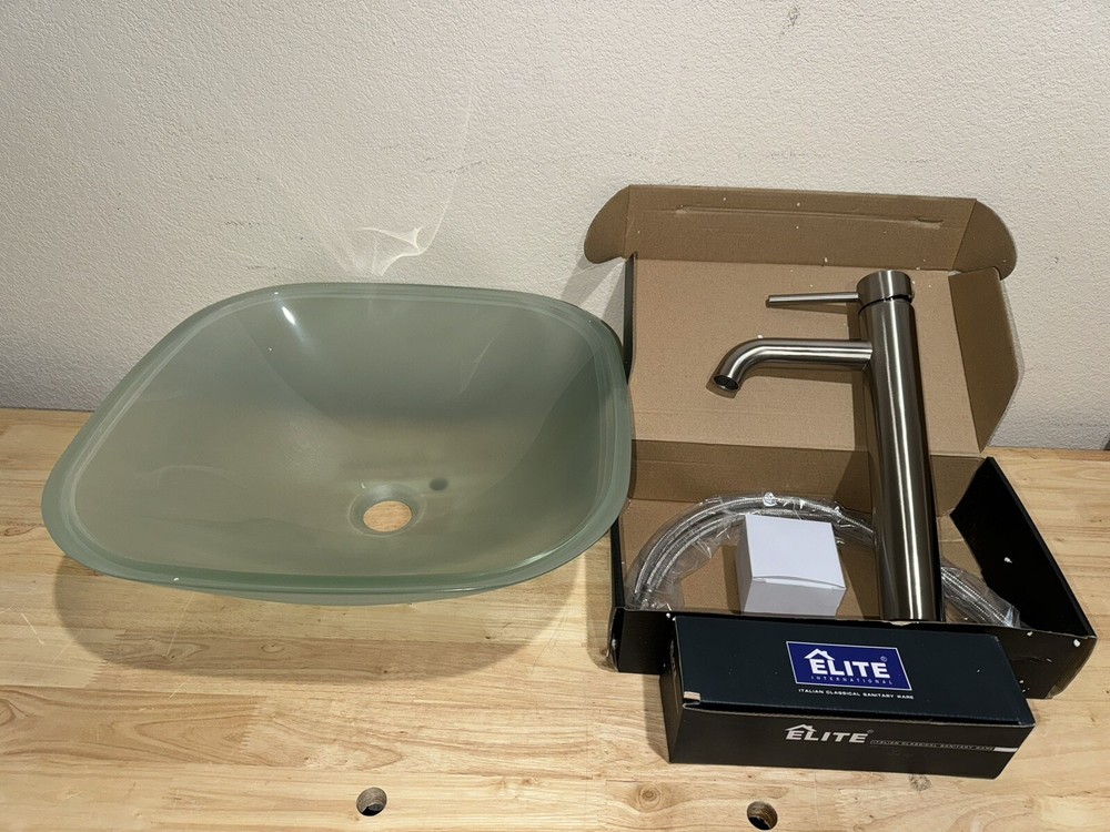 Elite Vessel Sink and Faucet Combo for Modern Bathrooms