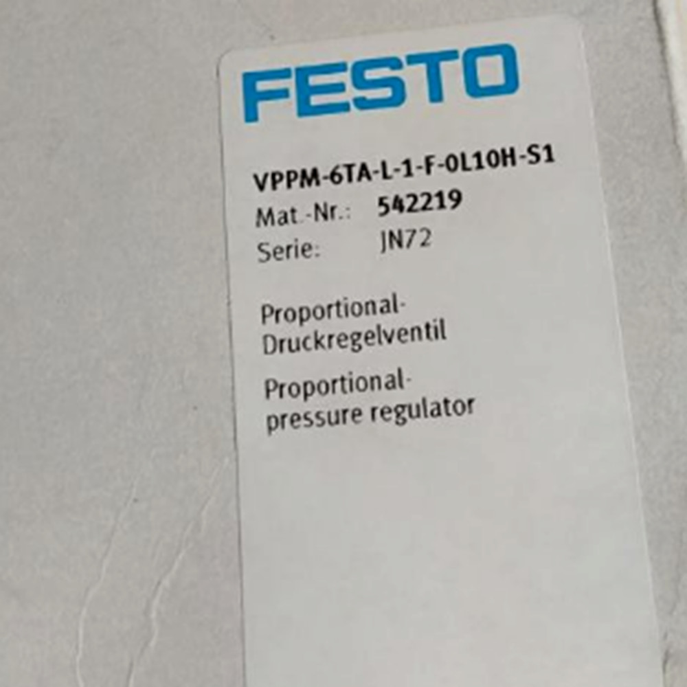 FESTO VPPM-6TA-L-1-F-0L10H-S1 542219 Proportional Valve New Fast Shipping
