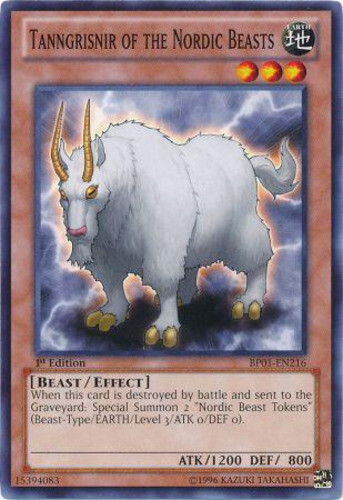 Nordic Beast Tanngrisnir BP01-EN216 Common 1st Edition Lightl Yugioh Card