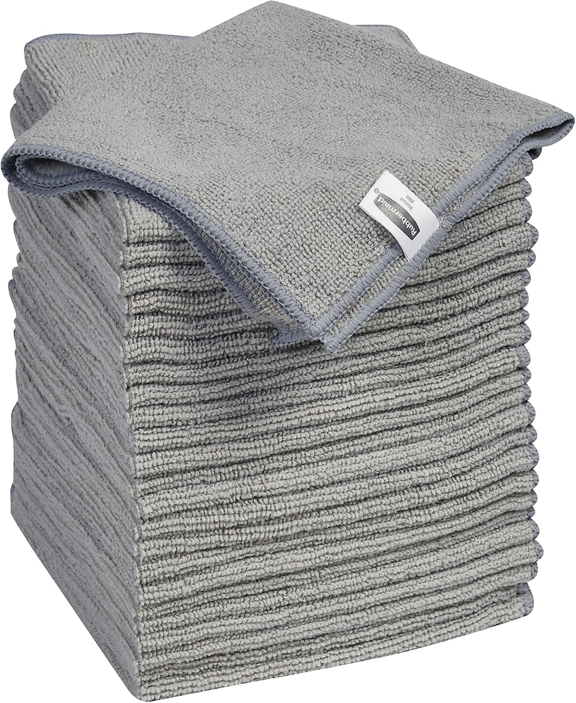 24-Pack 14x14 Microfiber Cleaning Cloths Soft Reusable Washable Non-Scratch Towels