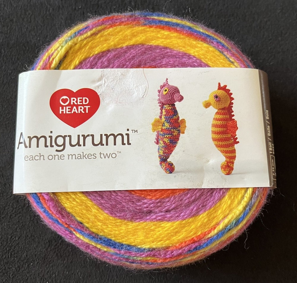 Red Heart AMIGURUMI Yarn Kit SEAHORSE