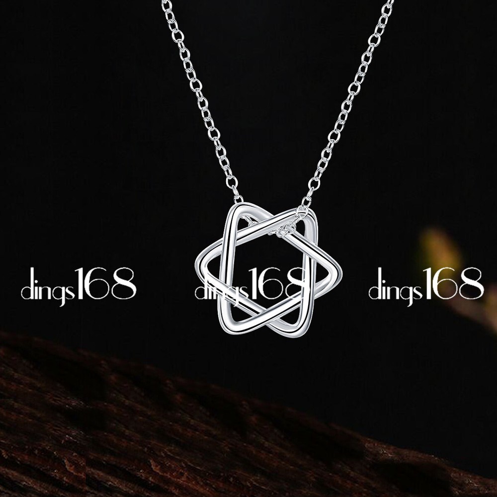 925 Sterling Silver Hypoallergenic 12mm Small Star of David Pendant + Necklace