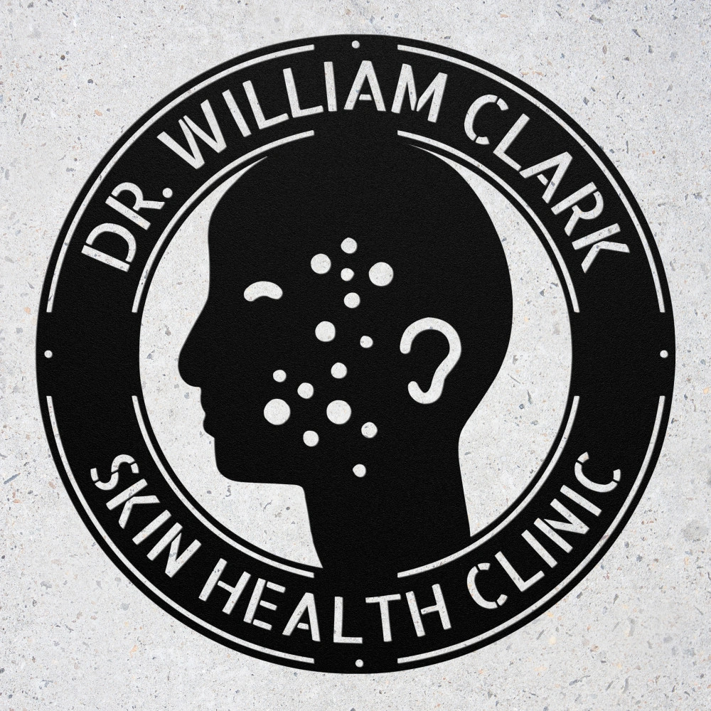 Custom Dermatology Metal Sign Personalized Doctor Office Wall Art Decor