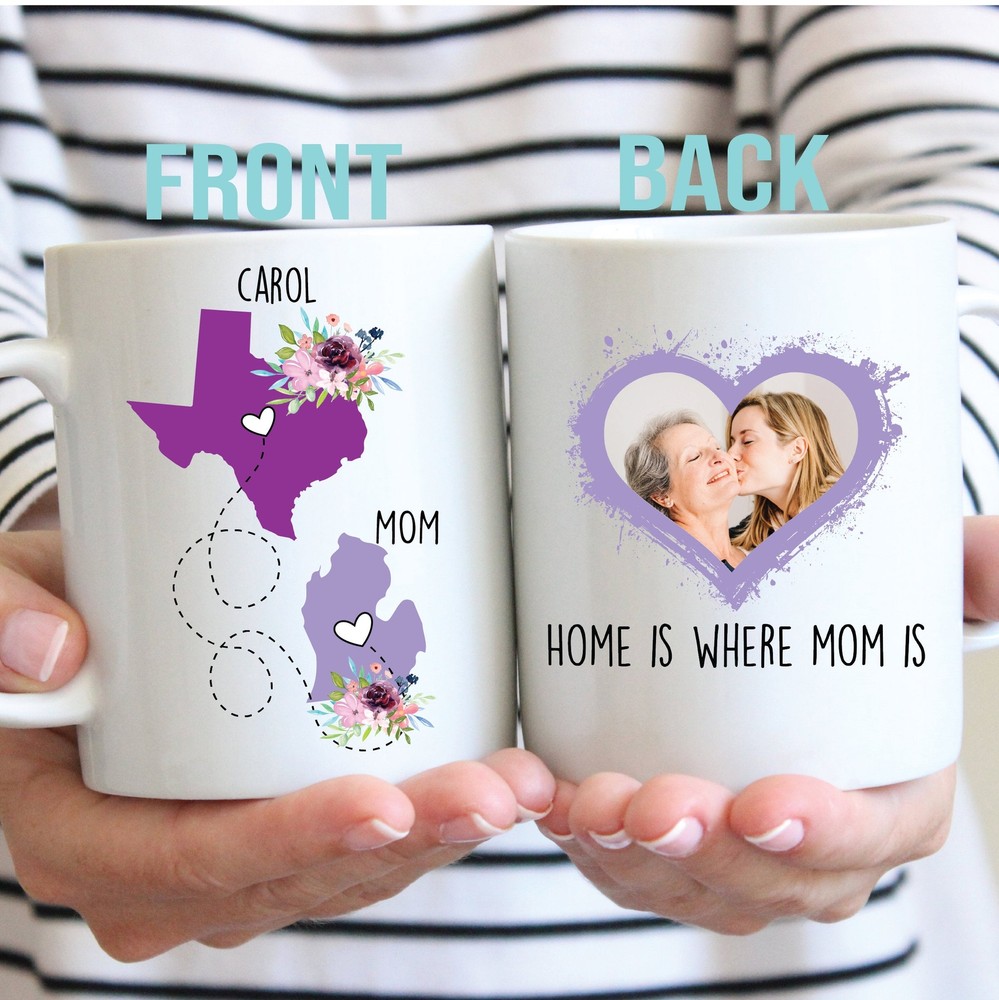 Long Distance Gift For Mom Custom Mom Mug Mother's Day Gift State To State Mug