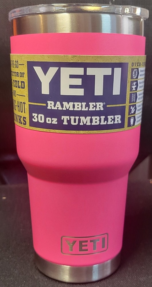YETI Rambler 30 oz Stainless Steel Vacuum Insulated Tumbler NEW!! COLOR PINK! 31