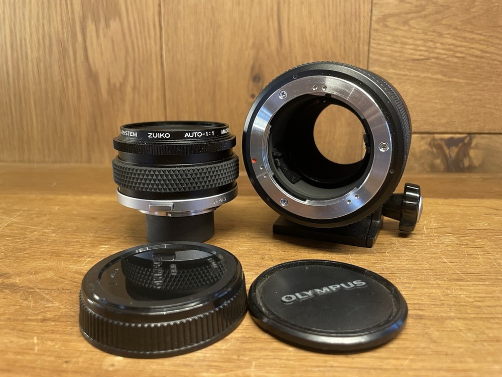 *Mint* Olympus Zuiko Auto 1:1 Macro 80mm F/4 Lens w/ Dedicated Extension Tube JP