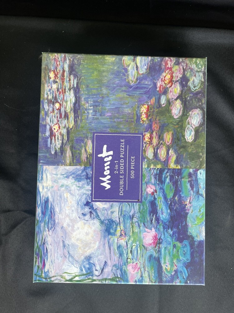 Monet Puzzle Double Sided Puzzle 500 Piece Waterlillies 24