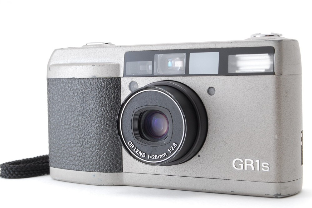 [Exc+5 w/strap] Ricoh GR1s Point & Shoot 35mm silver Film Camera From JAPAN