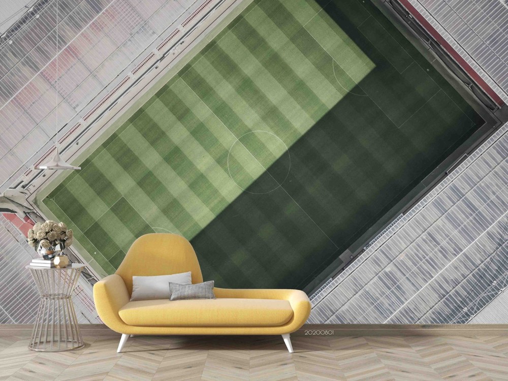 3D Overhead View Stadium Landscape Wall Murals Wallpaper Murals Wall Sticker