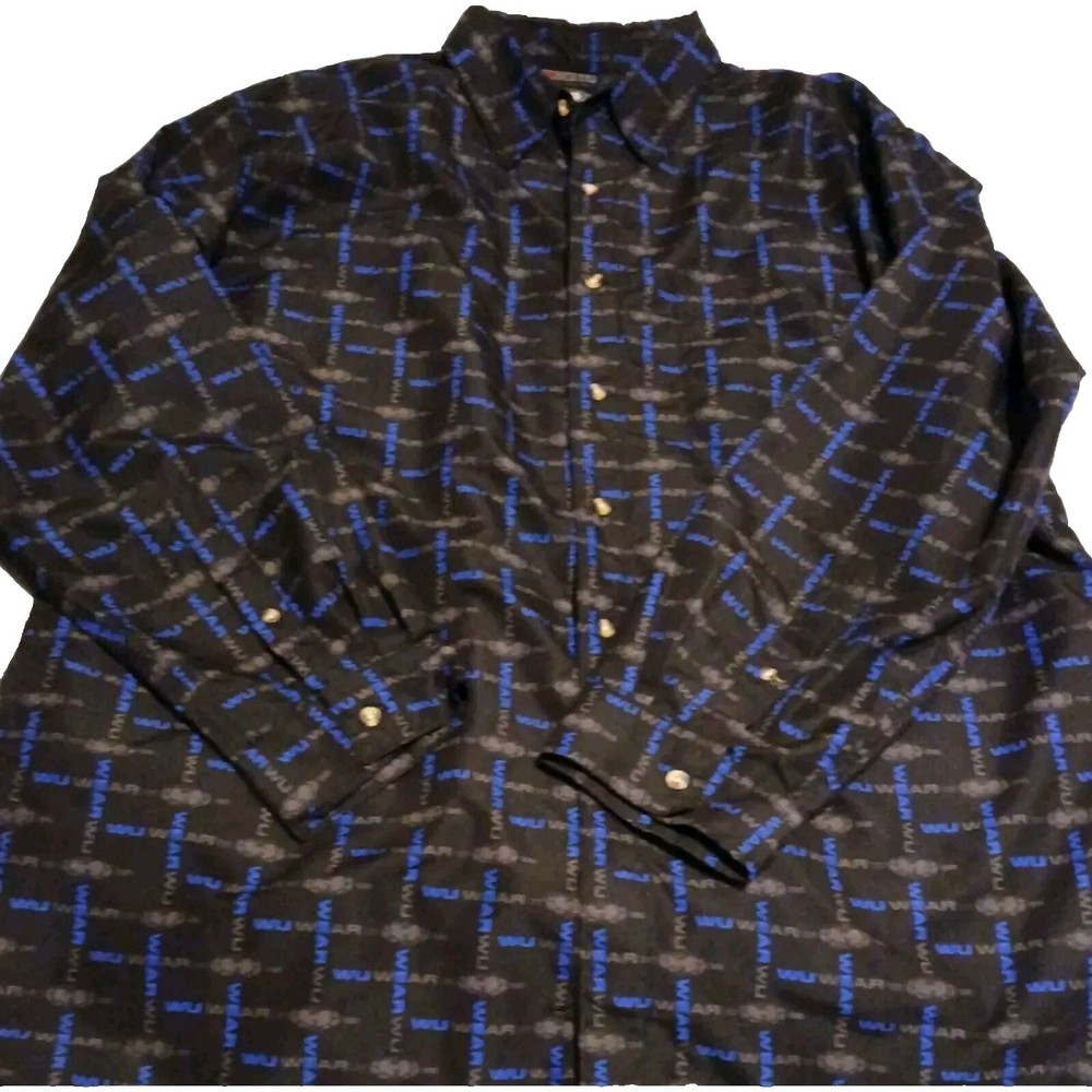 Wu-Tang Clan Mens Shirt Long Sleeve Button Up Size 2X Urban Vibes Y2K Rare VTG