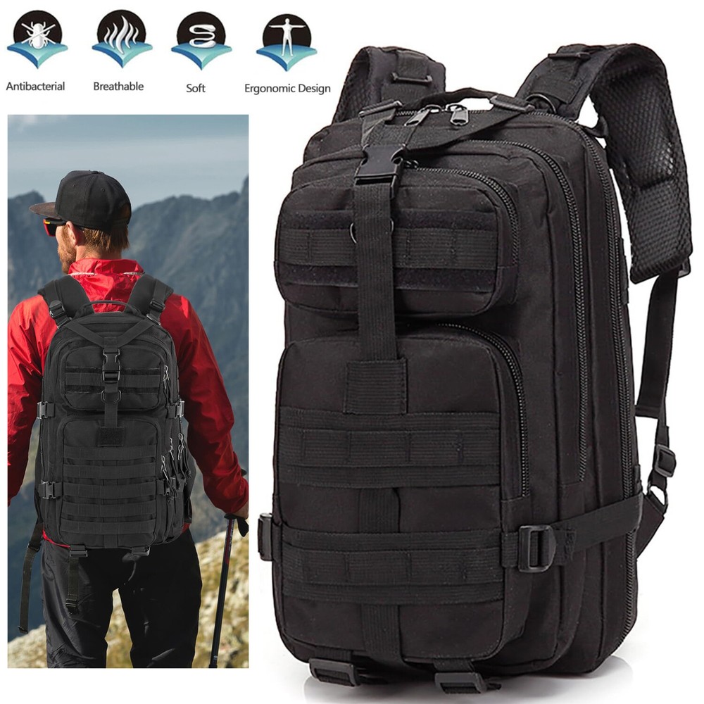 30L Military Tactical Backpack Rucksack Travel Bag for Camping Hiking Outdoor