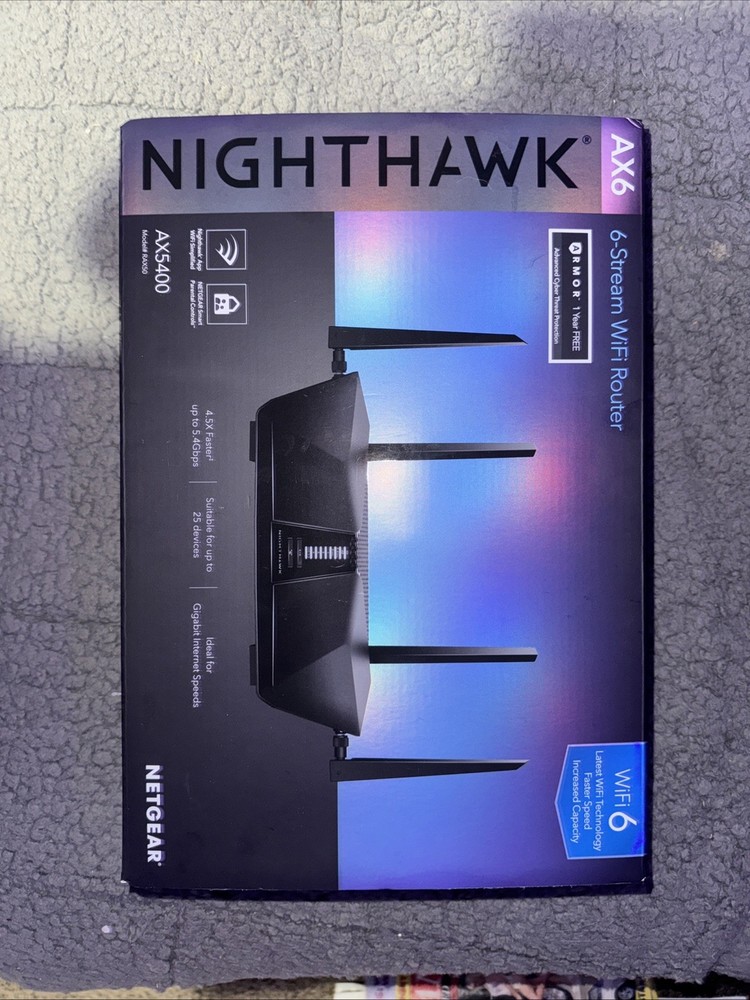 NETGEAR Nighthawk AX6 RAX50S Dual-Band Wi-Fi 6 Router