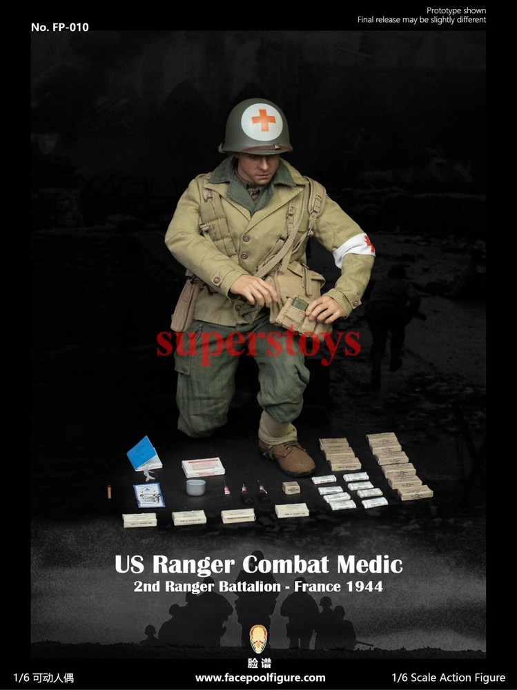 Presale Facepoolfigure FP010 1/6 WWII US Ranger Combat Medic Figure Toy Reissue-image