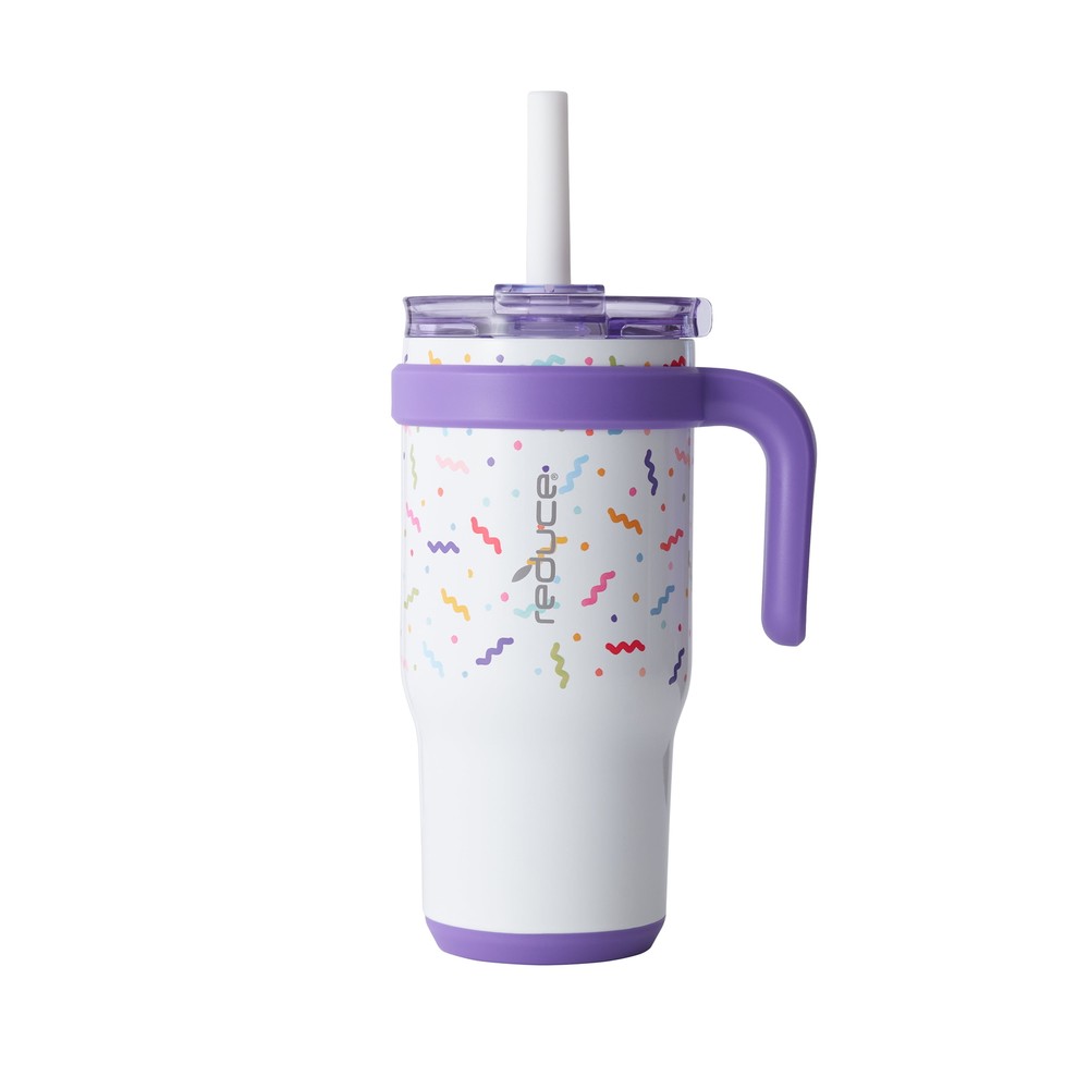 Coldee Kids 18oz Insulated Stainless Steel Spill-Proof Straw Cup with Handle